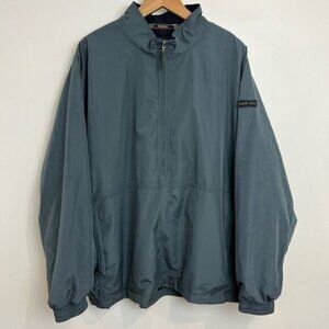 Sunice Vintage Golf 1/2 half Zip Windbreaker Pocket Gray Mens XXL 2XL 80s Jacket